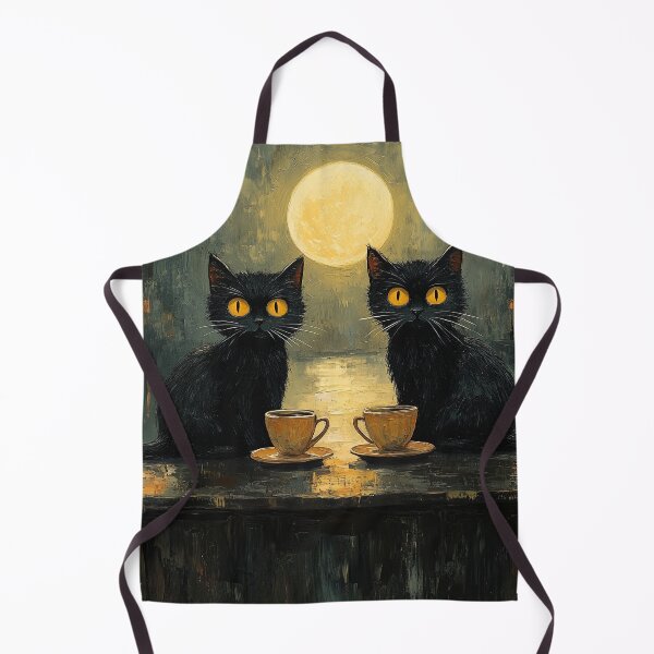Item preview, Two Cats Sharing the Moon designed and sold by Erika Kaisersot.