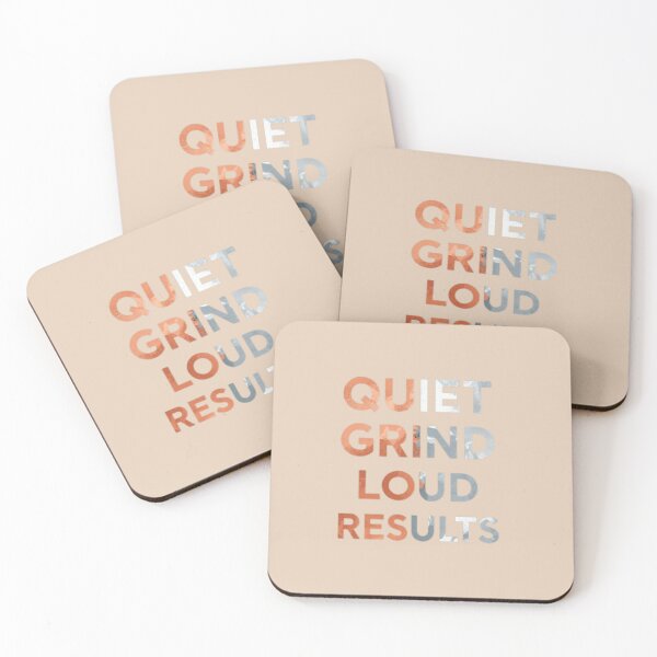 Item preview, Quiet Grind Motivation Quote for Success Mindset designed and sold by MyDesigneStore.