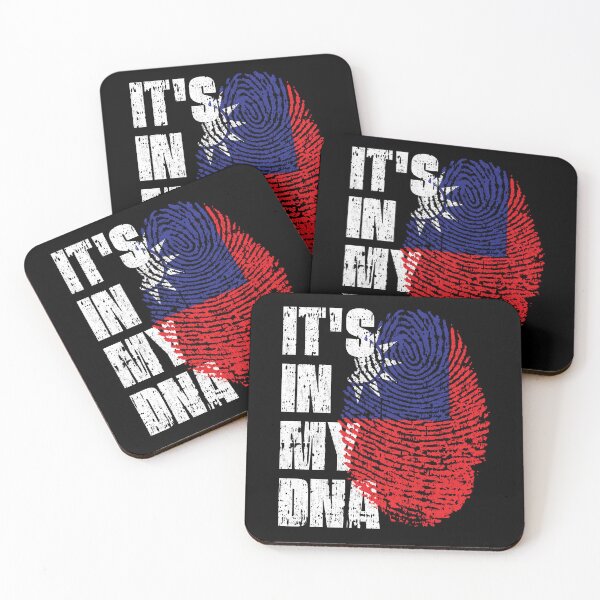 Item preview, IT'S IN MY DNA Taiwan Flag Roots designed and sold by CosmoKitsch.