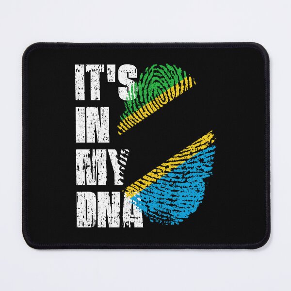 Item preview, IT'S IN MY DNA Tanzania Flag Roots designed and sold by CosmoKitsch.