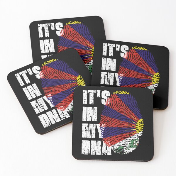 Item preview, IT'S IN MY DNA Tibet Flag Roots designed and sold by CosmoKitsch.