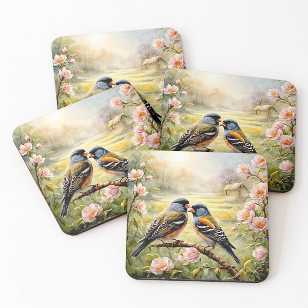 Item preview, Colorful Finch in Blooming Countryside #7 designed and sold by Helios Be. Lavsh.