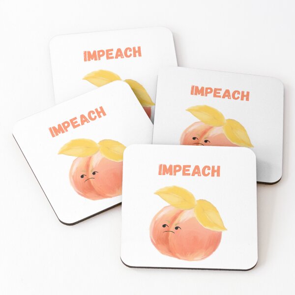 Item preview, Not Feeling Peachy, Grumpy Peach Political Satire Art designed and sold by amandaline.