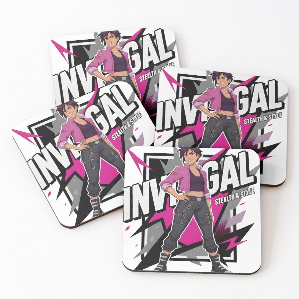 Item preview, Cyberpunk Stealth Girl - Purple Hair Gamer Aesthetic Art designed and sold by MugenAnime.