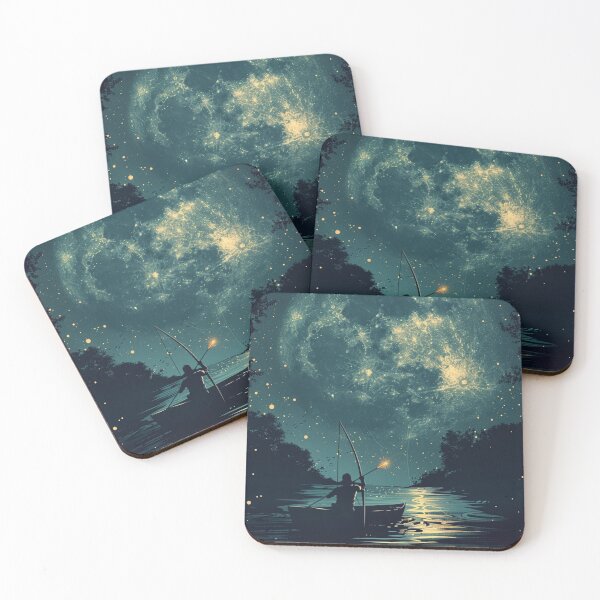 Item preview, Fishing at Night designed and sold by SynthPopCreate.