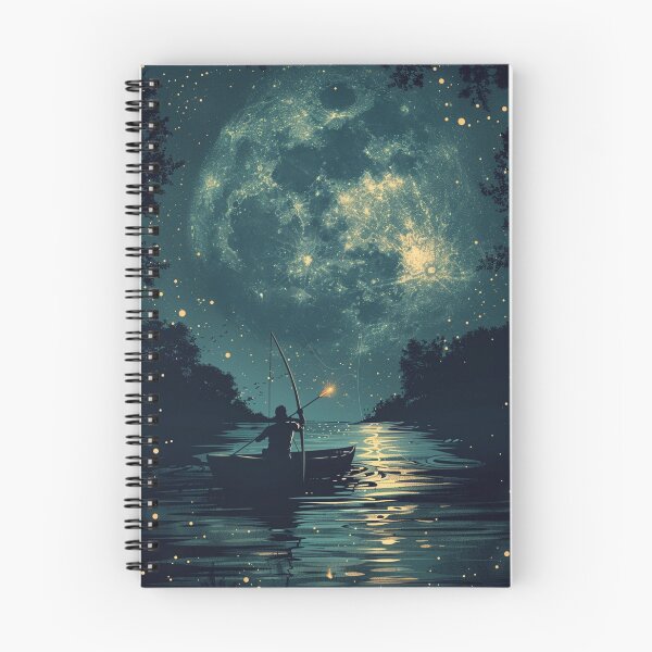 Item preview, Fishing at Night designed and sold by SynthPopCreate.