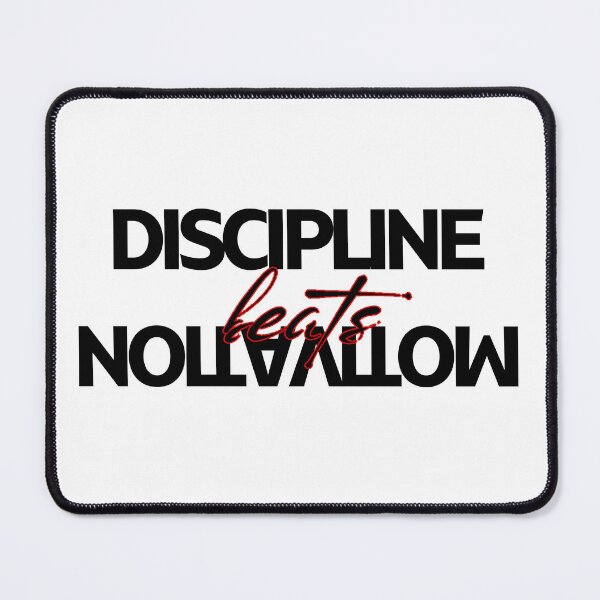 Item preview, Discipline Beats Motivation – Built Different Mindset designed and sold by BuiltDifferent Mindset.