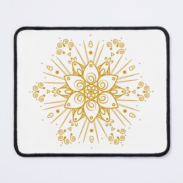 Item preview, Traditional indian rangoli gold, mandala designed and sold by ArtZole.