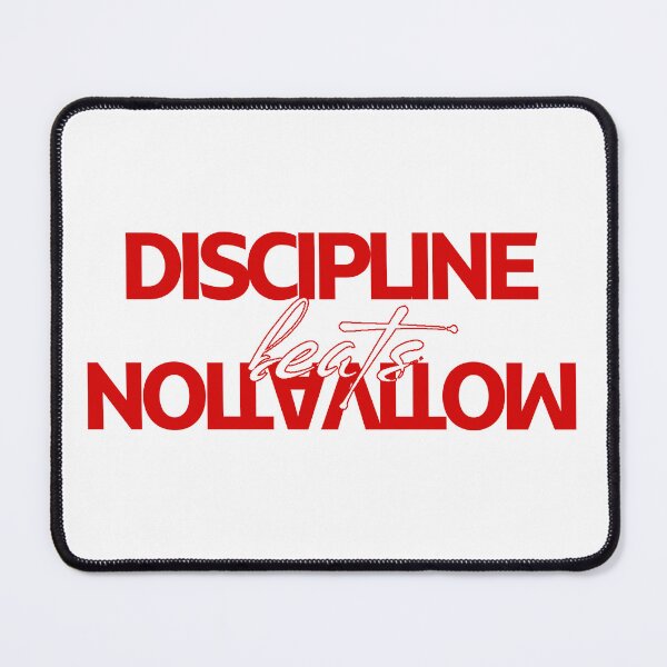 Item preview, Discipline Beats Motivation – Built Different Mindset Red-E designed and sold by BuiltDifferent Mindset.