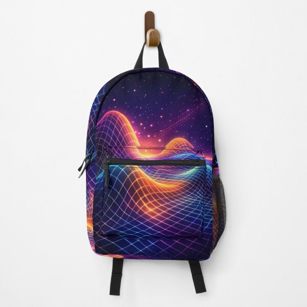Item preview, Neon Grid Horizon – Synthwave Landscape designed and sold by PTARZ.