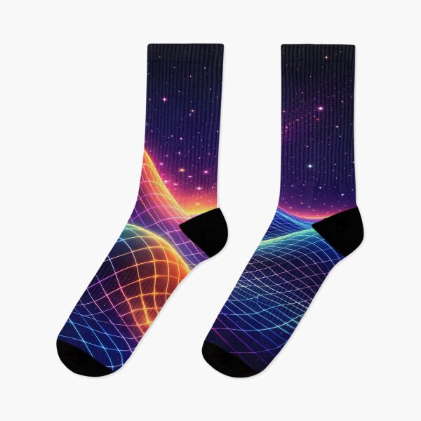 Item preview, Neon Grid Horizon – Synthwave Landscape designed and sold by PTARZ.