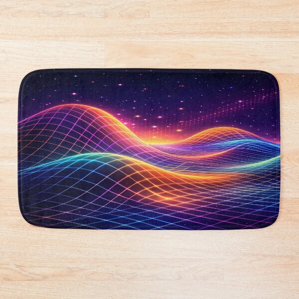 Item preview, Neon Grid Horizon – Synthwave Landscape designed and sold by PTARZ.