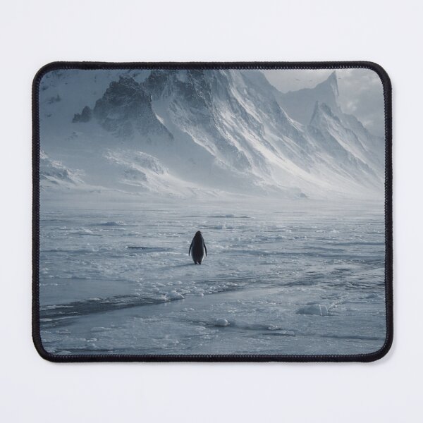 Item preview, BUT WHY Penguin in Frozen Mountains | Cinematic Winter Aesthetic Phone Case Design designed and sold by ᗩᑎTOᑎ OᒪEKSIYEᑎKO.