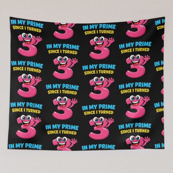 Item preview, In My Prime Since I Turned 3 Cute Math Birthday Humor Design designed and sold by TeeTimeTreasure.