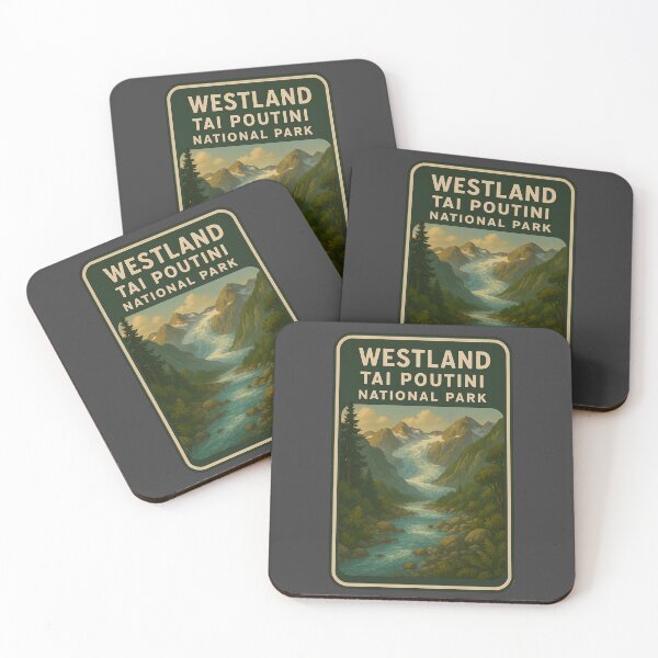 Item preview, New Zealand National Parks Art: Westland Tai Poutini designed and sold by PinUpPizzazz.