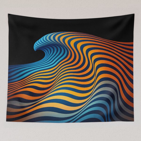 Item preview, Abstract Color Waves – Dynamic Flow Pattern designed and sold by PTARZ.