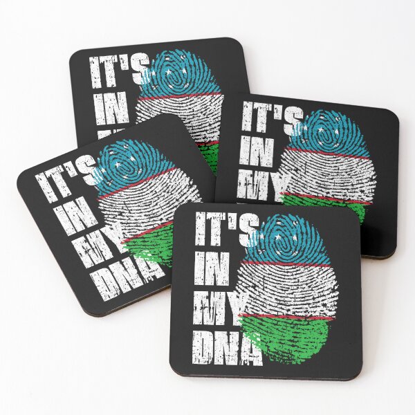 Item preview, IT'S IN MY DNA Uzbekistan Flag Roots designed and sold by CosmoKitsch.