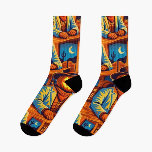 Item preview, Headless Horseman's Western Saloon – Mid Century Retro Pop Illustration designed and sold by TheHorsemanRidesAgain.