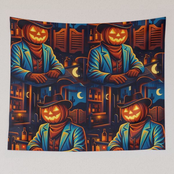 Item preview, Headless Horseman's Western Saloon – Mid Century Retro Pop Illustration designed and sold by TheHorsemanRidesAgain.