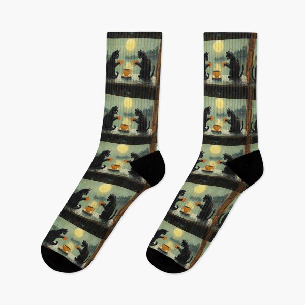 Item preview, Two Cats Evening Tea designed and sold by Erika Kaisersot.