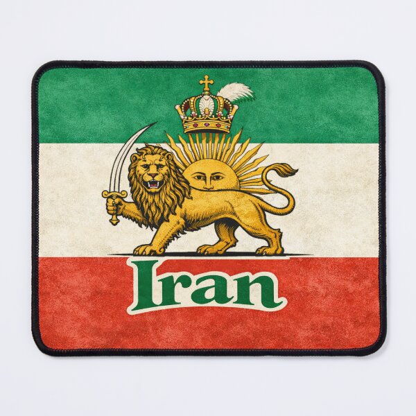 Item preview, Iran Flag Design – Persian Lion and Sun Vintage Heritage Art designed and sold by GarnerSupplyCo.