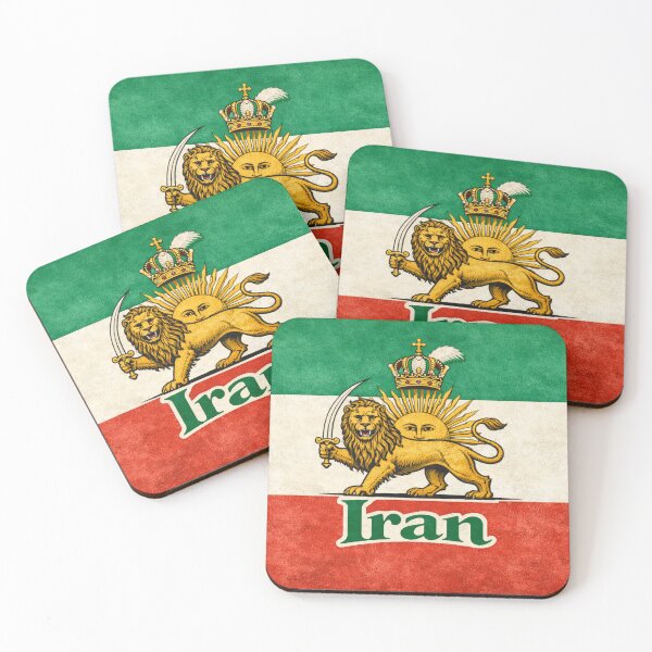 Item preview, Iran Flag Design – Persian Lion and Sun Vintage Heritage Art designed and sold by GarnerSupplyCo.