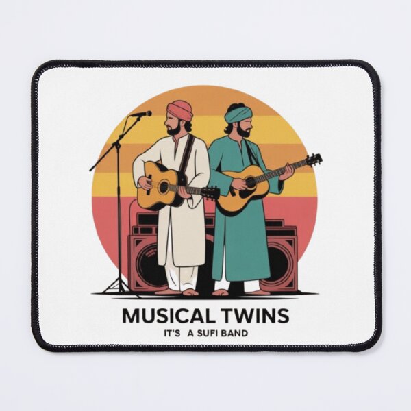 Item preview, Musical Twins – Sufi Band Art | Retro Folk Music Illustration designed and sold by dortmond.