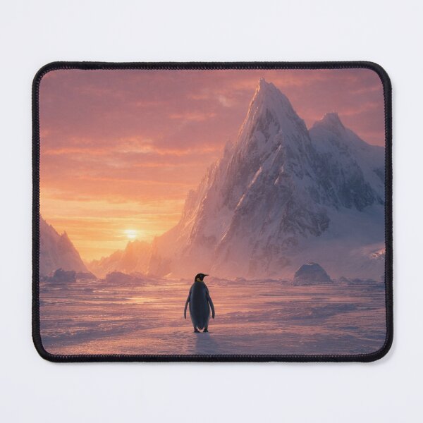 Item preview, BUT WHY Penguin in Frozen Mountains | Cinematic Winter Aesthetic Phone Case Design designed and sold by ᗩᑎTOᑎ OᒪEKSIYEᑎKO.