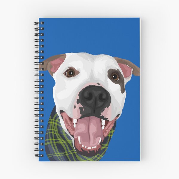 Item preview, Happy Pibble in a Bandana designed and sold by velveteencanid.