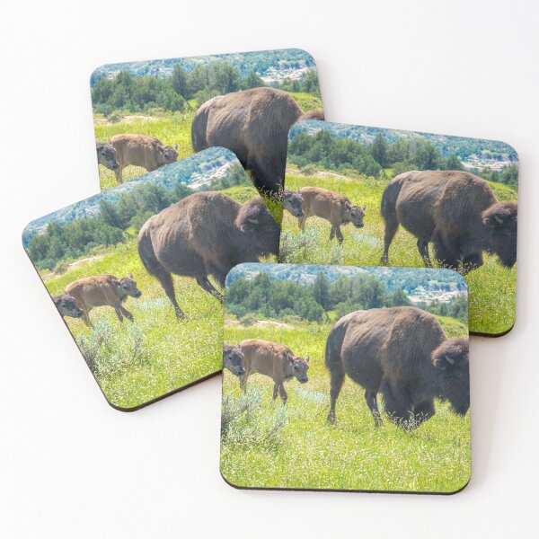 Item preview, Bison and Calves in Meadow designed and sold by Debra Martz.