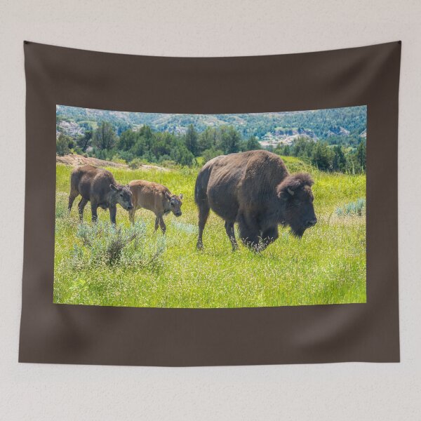 Item preview, Bison and Calves in Meadow designed and sold by Debra Martz.