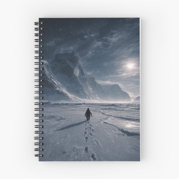 Item preview, BUT WHY Penguin in Frozen Mountains | Cinematic Winter Aesthetic Phone Case Design designed and sold by ᗩᑎTOᑎ OᒪEKSIYEᑎKO.
