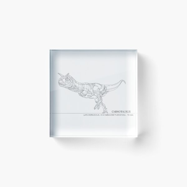 Item preview, Carnotaurus Line Art - Minimalist Dinosaur Illustration designed and sold by 1LineMS.