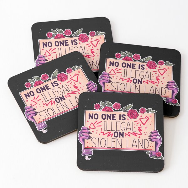 Item preview, No one is illegal on stolen land designed and sold by Ambré Art Designs.