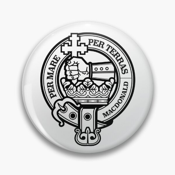 Item preview, MacDonald Clan Crest in black - Per Mare Per Terras designed and sold by Jodify.