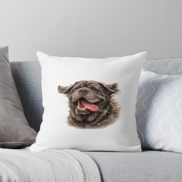 Item preview, Wind in the Face Neapolitan Mastiff – Funny Happy Mastiff Dog Art designed and sold by DogYouChose.