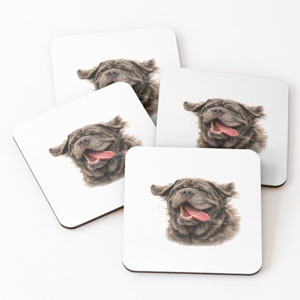 Item preview, Wind in the Face Neapolitan Mastiff – Funny Happy Mastiff Dog Art designed and sold by DogYouChose.