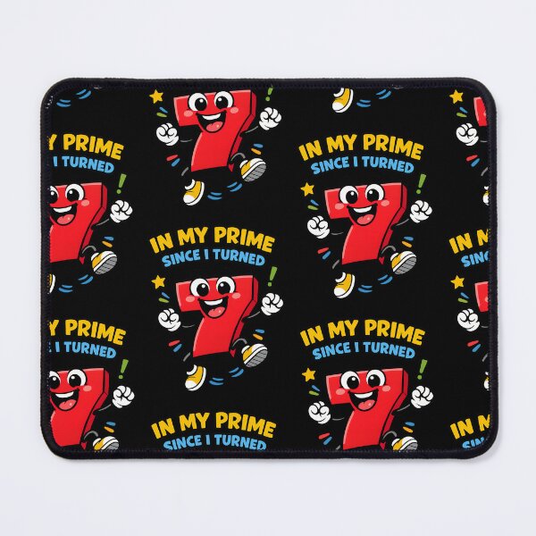 Item preview, In My Prime Since I Turned 7 Cute Math Birthday Humor Design designed and sold by TeeTimeTreasure.