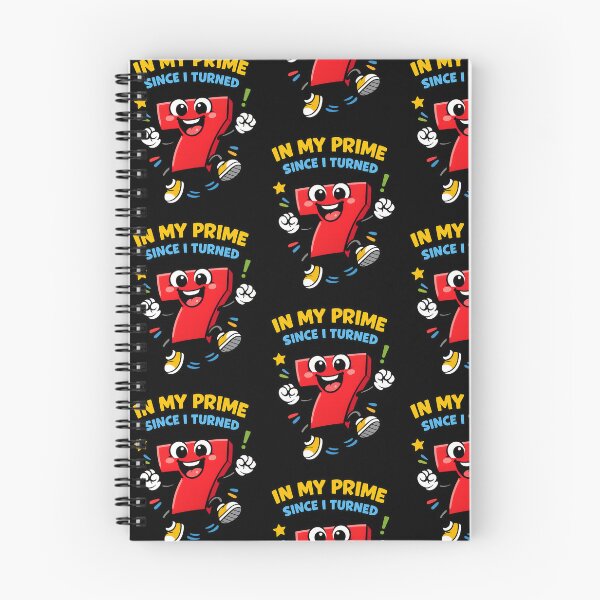 Item preview, In My Prime Since I Turned 7 Cute Math Birthday Humor Design designed and sold by TeeTimeTreasure.