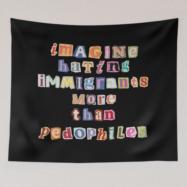 Item preview, magine Hating Immigrants , Abolish Ice Anti Ice, Protect Immigrants, Chinga La Migra, FDT Liberal Protest designed and sold by Starry Night Creative Art.