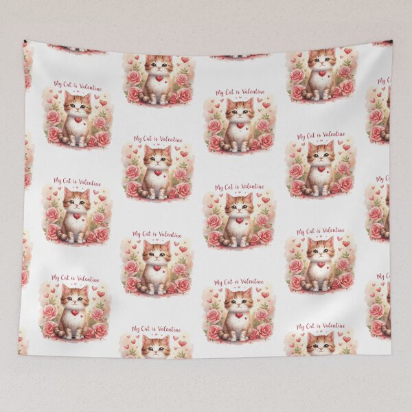 Item preview, My Cat Is My Valentine – Sorry Cupid, I Already Have a Cat designed and sold by GOTCHO1.