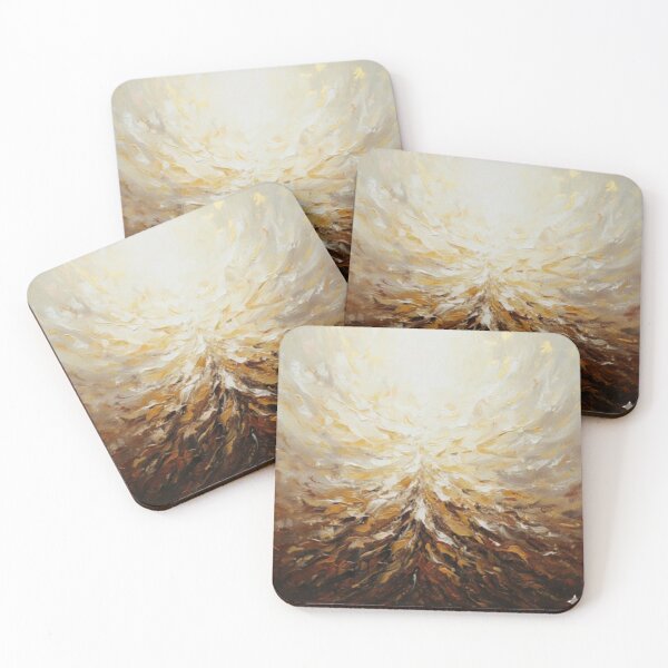 Item preview, Abstract Roots & Light Artwork – Modern High-Resolution Abstract Painting – Earthy Tones and Luminous Shapes Wall Art designed and sold by Nara8.