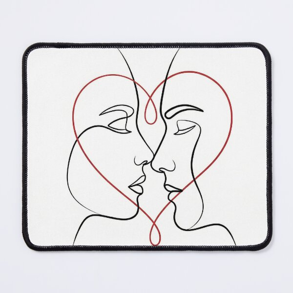 Item preview, Minimalist One Line Heart Art designed and sold by AmoreArtworks.