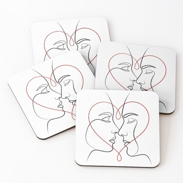 Item preview, Minimalist One Line Heart Art designed and sold by AmoreArtworks.