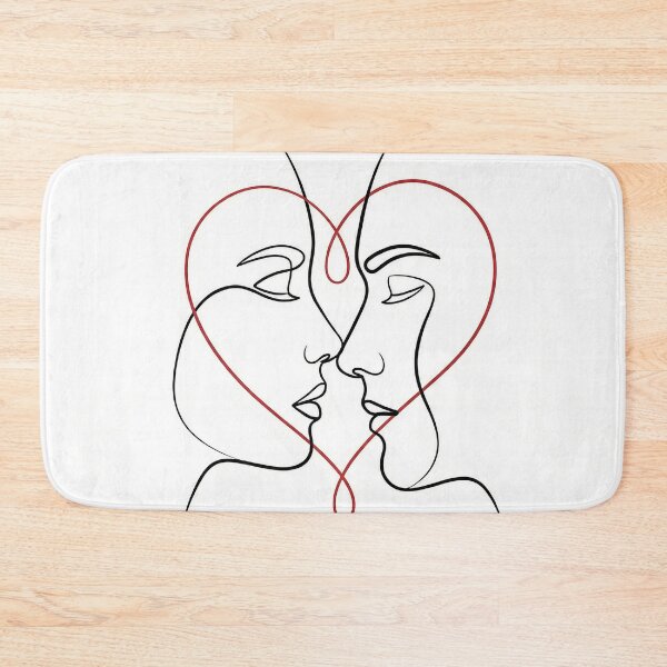 Item preview, Minimalist One Line Heart Art designed and sold by AmoreArtworks.