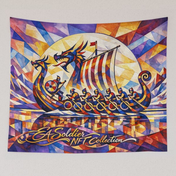 Item preview, Viking Warriors – Nordic Warrior Art designed and sold by EASNFTCOL.