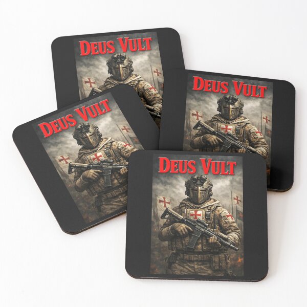 Item preview, Modern Templar; Deus Vult; AI; designed and sold by StickerApe.