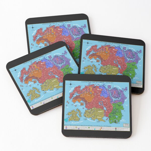 Item preview, Geopolitical Map of Tamriel, 4th Era 202 designed and sold by DeviantMerch.