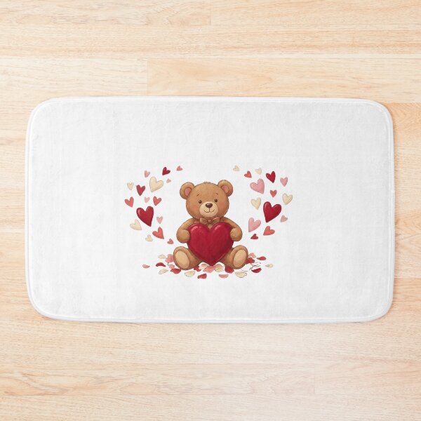 Item preview, Teddy Bear Heart Cute Valentine Illustration designed and sold by Innova_Creations.