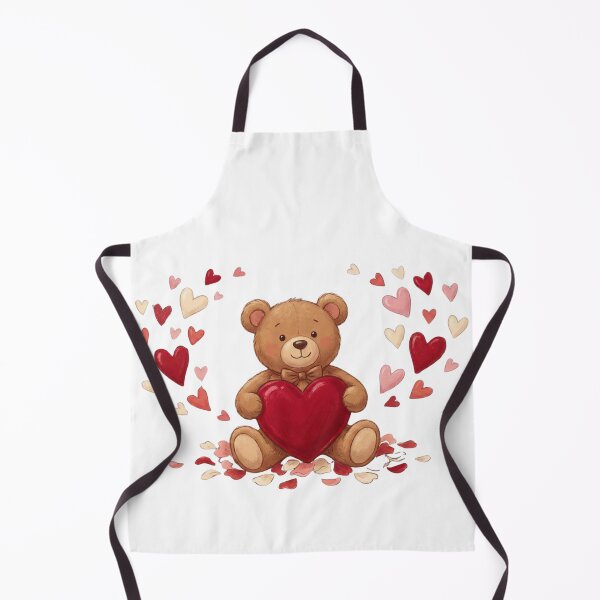 Item preview, Teddy Bear Heart Cute Valentine Illustration designed and sold by Innova_Creations.
